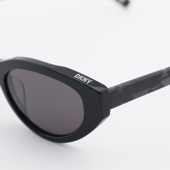 DKNY DK548S 001 Sunglasses Black Cat Eye Frame, Grey Lenses main image 10